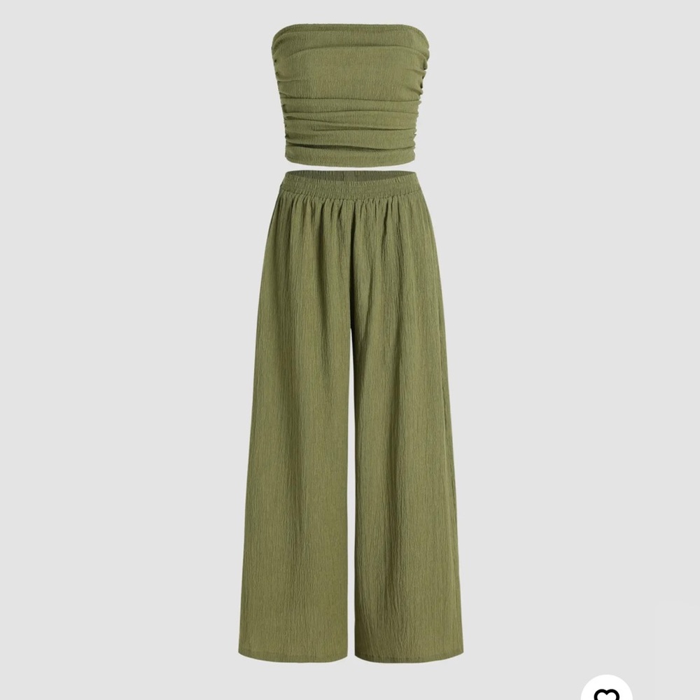 Tube Top // Wide Leg Pants set